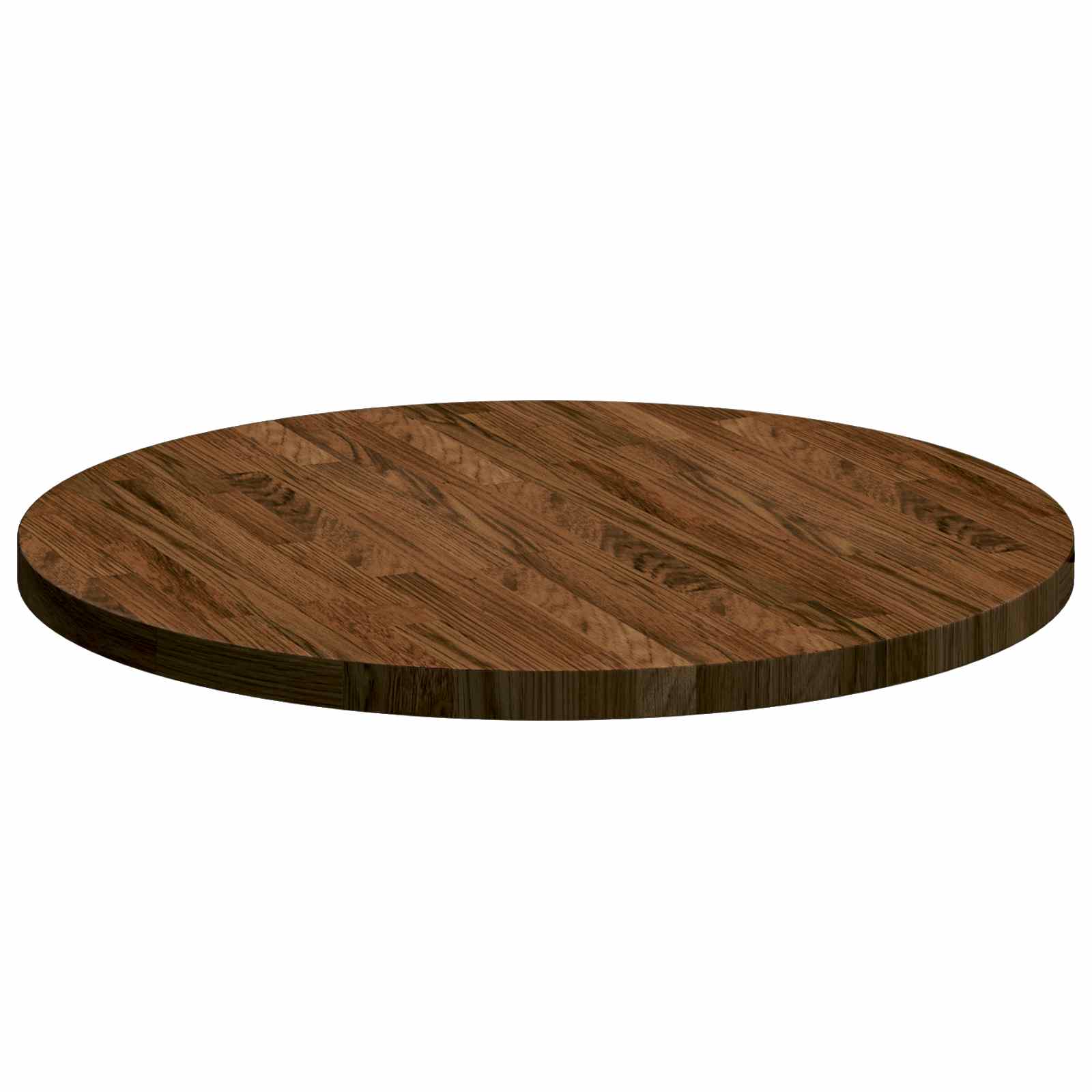 vidaXL Blat stołu Ciemny brąz Ø 60 x 2,5 cm Dąb lite