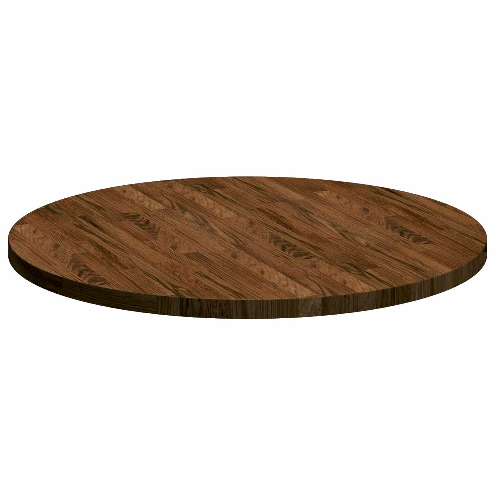 vidaXL Blat stołu Ciemny brąz Ø 70 x 2,5 cm Dąb lite
