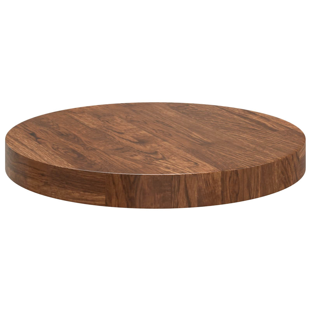 vidaXL Blat stołu Jasny Brąz Ø 40 x 4 cm Dąb lite