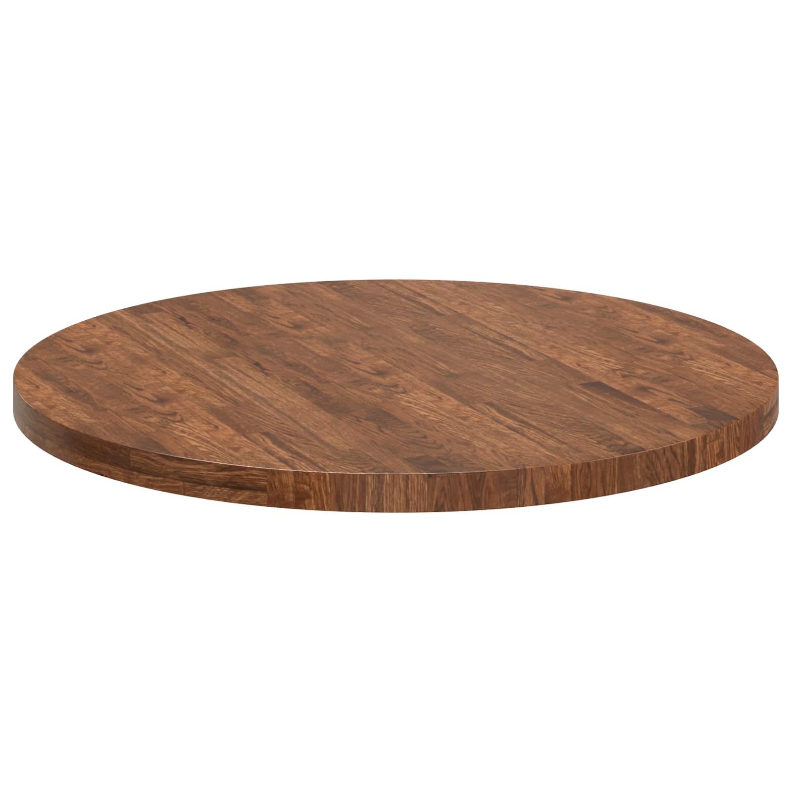 vidaXL Blat stołu Jasny Brąz Ø 90 x 4 cm Dąb lite