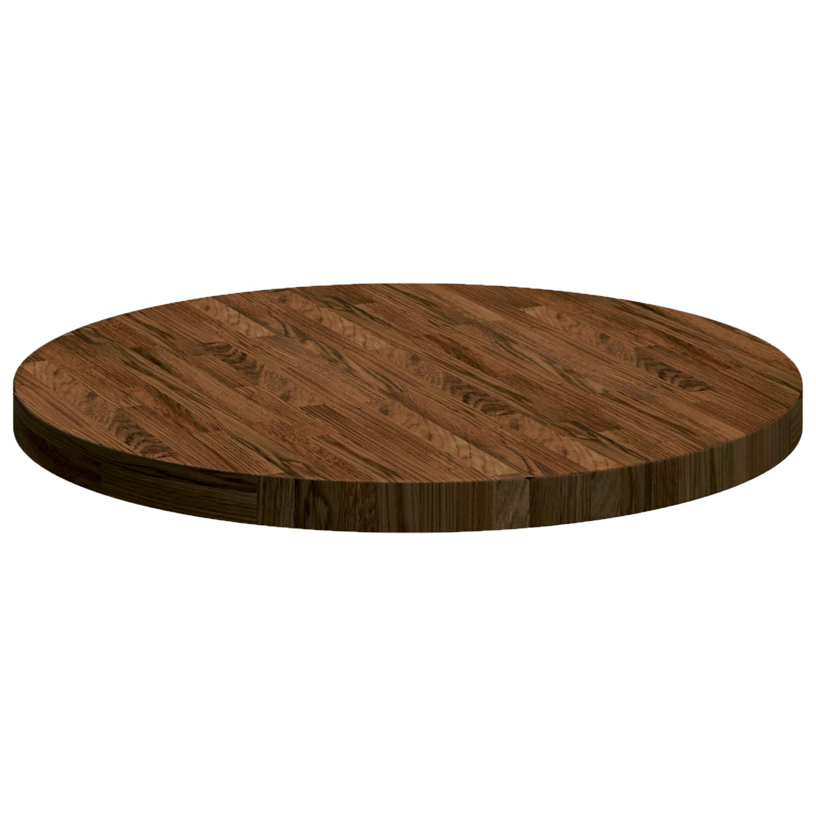 vidaXL Blat stołu Ciemny brąz Ø 70 x 4 cm Dąb lite