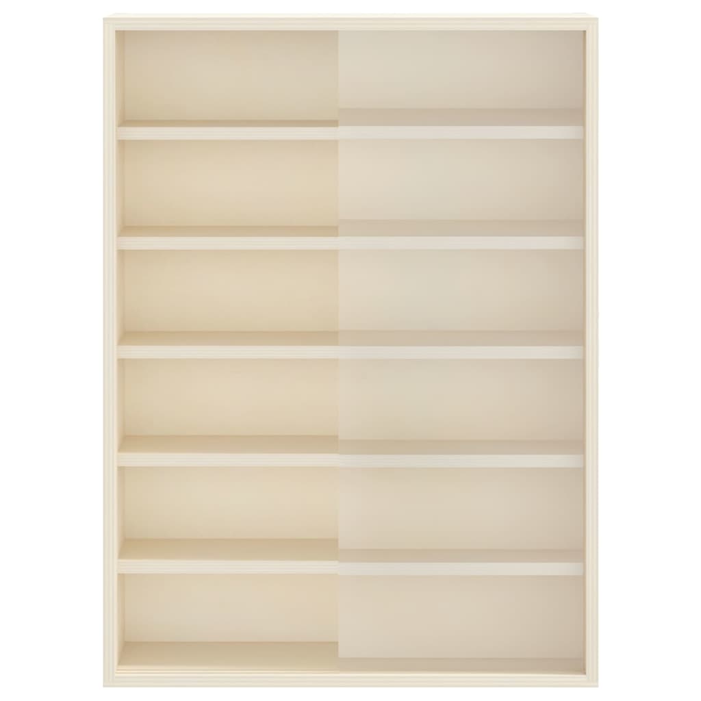 vidaXL Witryna na ścianę z półką Beżowy 40 x 8,5 x 54 cm sklejka