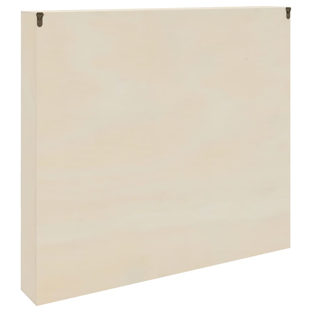vidaXL Witryna na ścianę z półką Beżowy 60 x 8,5 x 54 cm sklejka