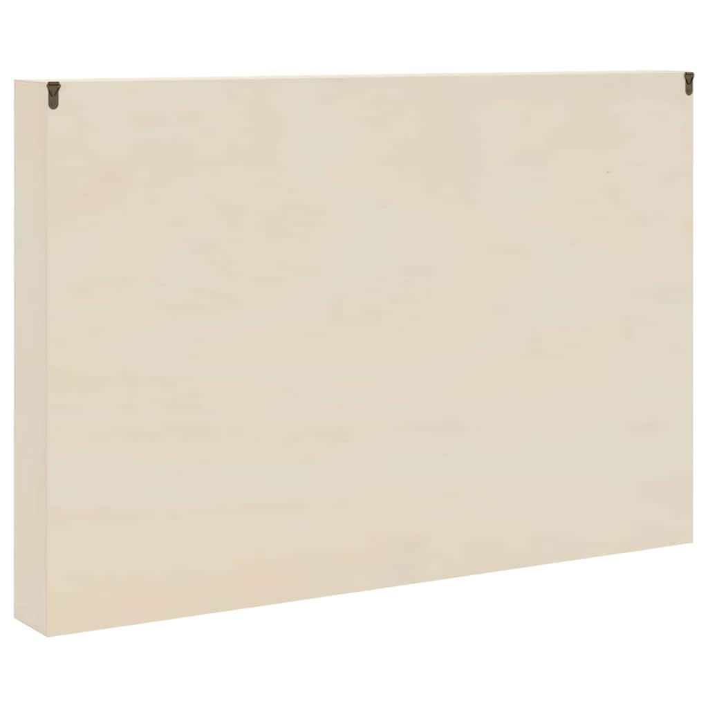 vidaXL Witryna na ścianę z półką Beżowy 80 x 8,5 x 54 cm sklejka