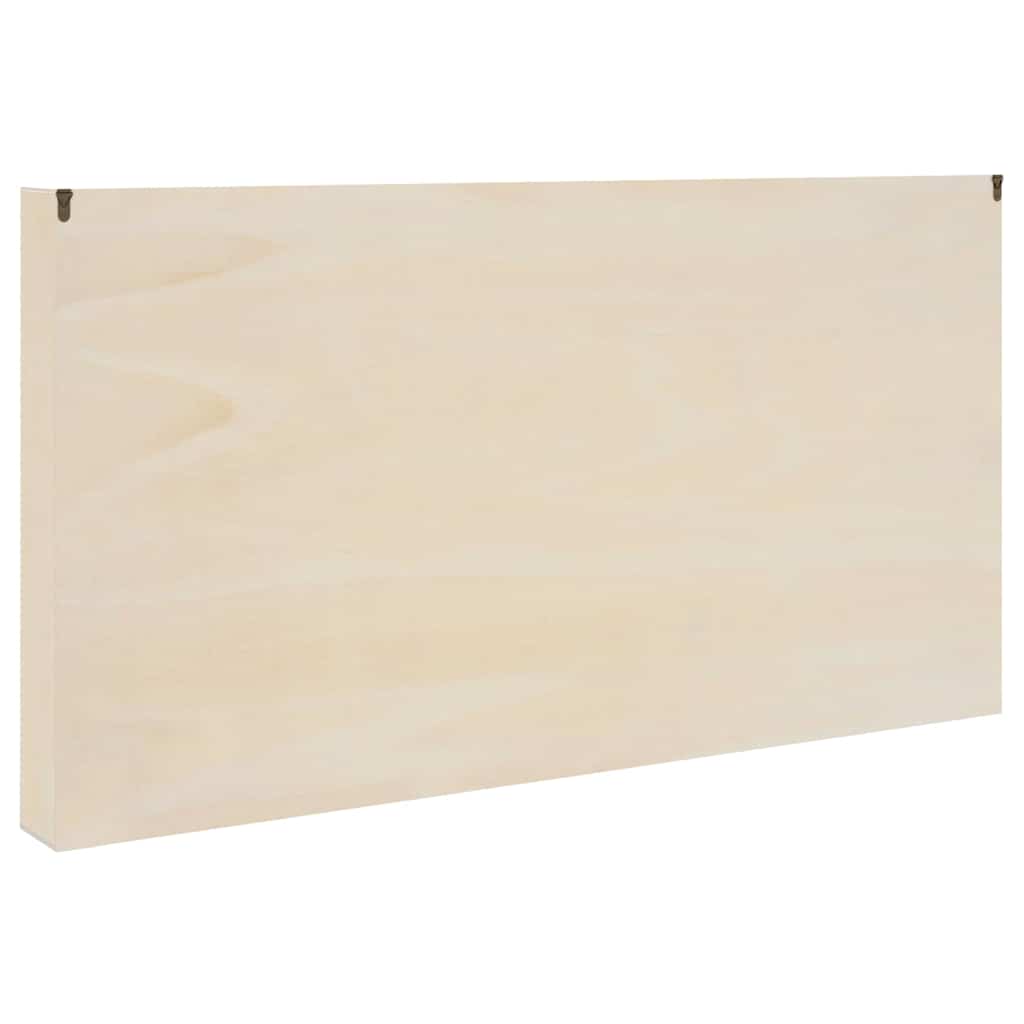 vidaXL Witryna na ścianę z półką Beżowy 100 x 8,5 x 54 cm sklejka