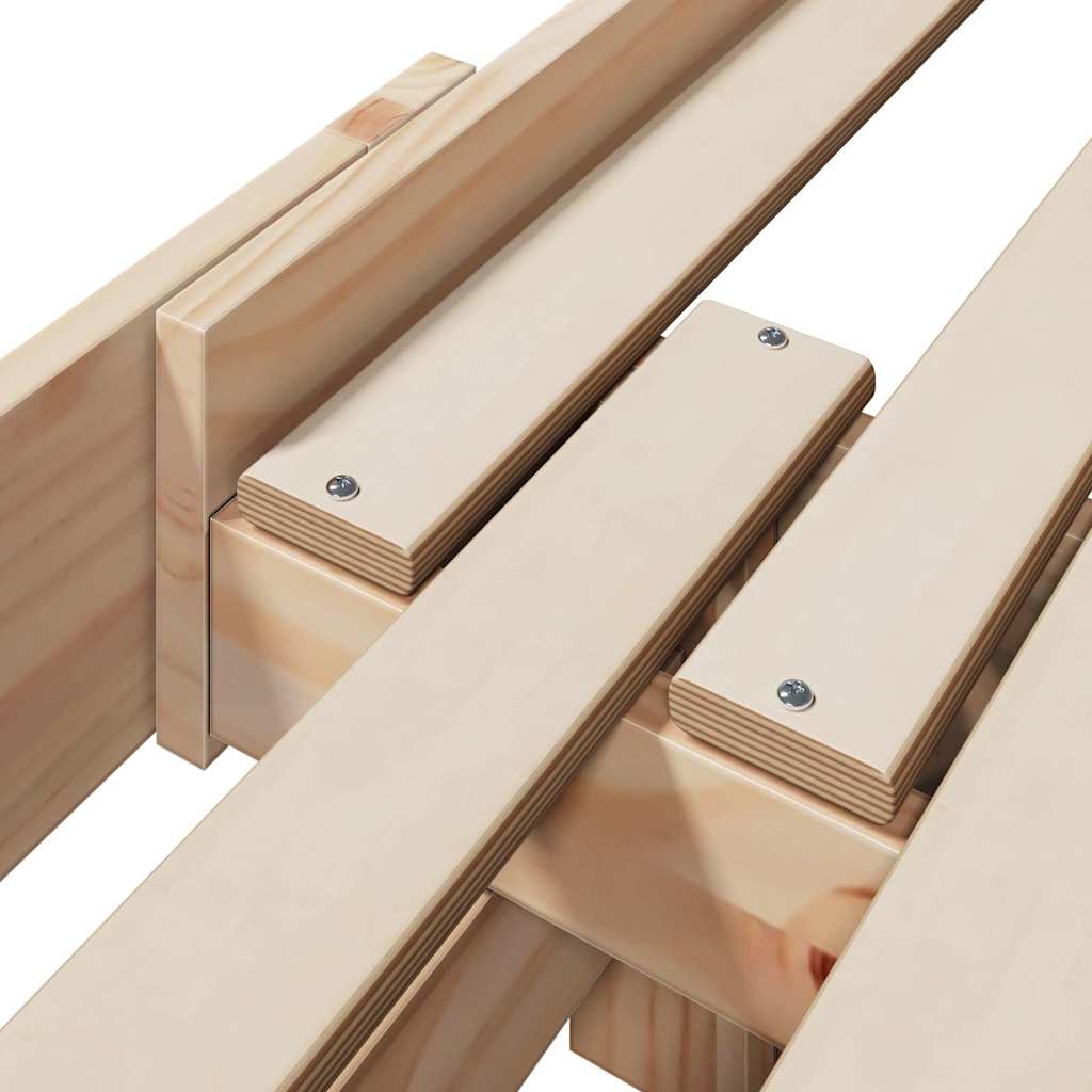 vidaXL Ramka łóżka Brązowy 80 x 200 cm Materiał drewnopochodny