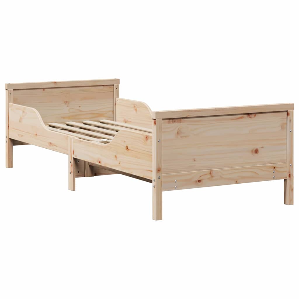 vidaXL Ramka łóżka Brązowy 80 x 200 cm Materiał drewnopochodny