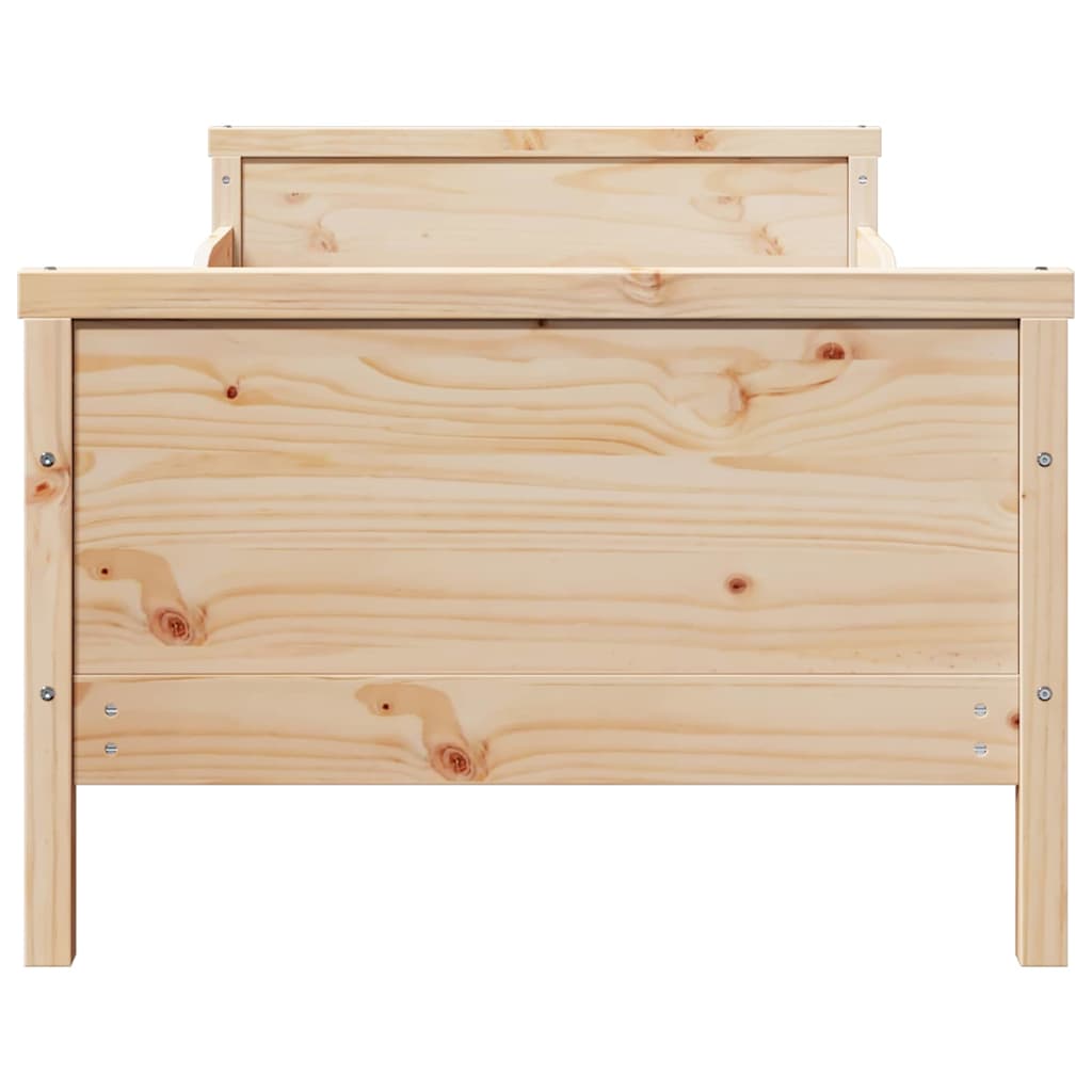 vidaXL Ramka łóżka Brązowy 80 x 200 cm Materiał drewnopochodny