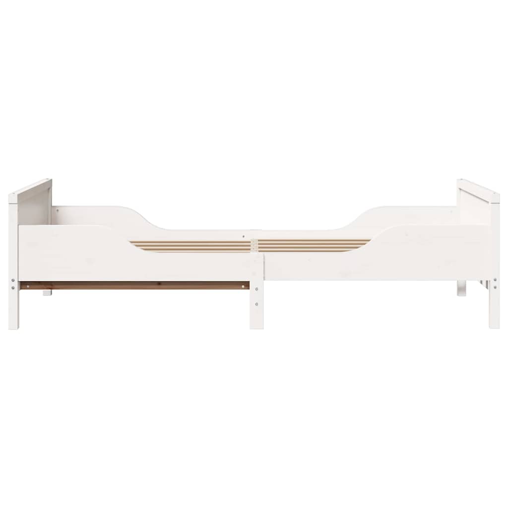 vidaXL Ramka łóżka Biały 80 x 200 cm Materiał drewnopochodny