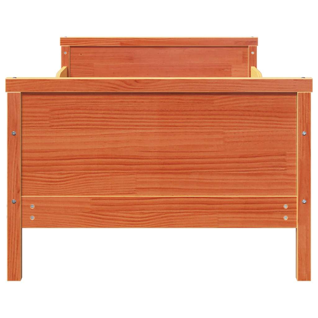 vidaXL Ramka łóżka Woskowy Brąz 80 x 200 cm Materiał drewnopochodny