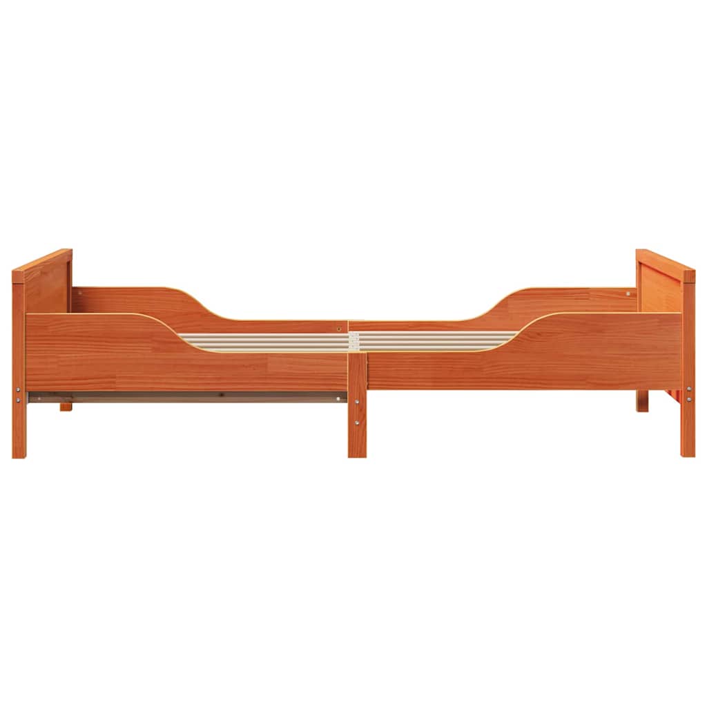vidaXL Ramka łóżka Woskowy Brąz 80 x 200 cm Materiał drewnopochodny