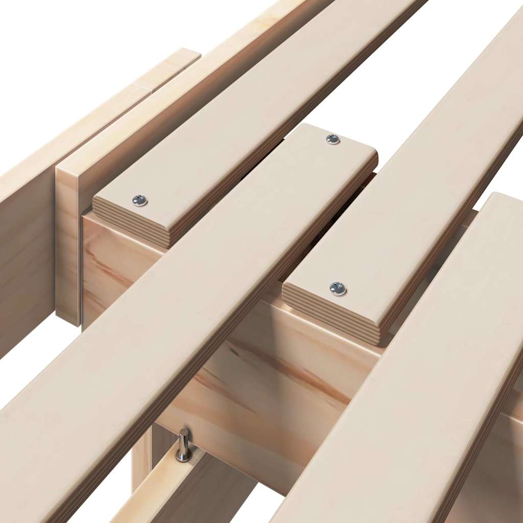 vidaXL Ramka łóżka Brązowy 80 x 200 cm Materiał drewnopochodny