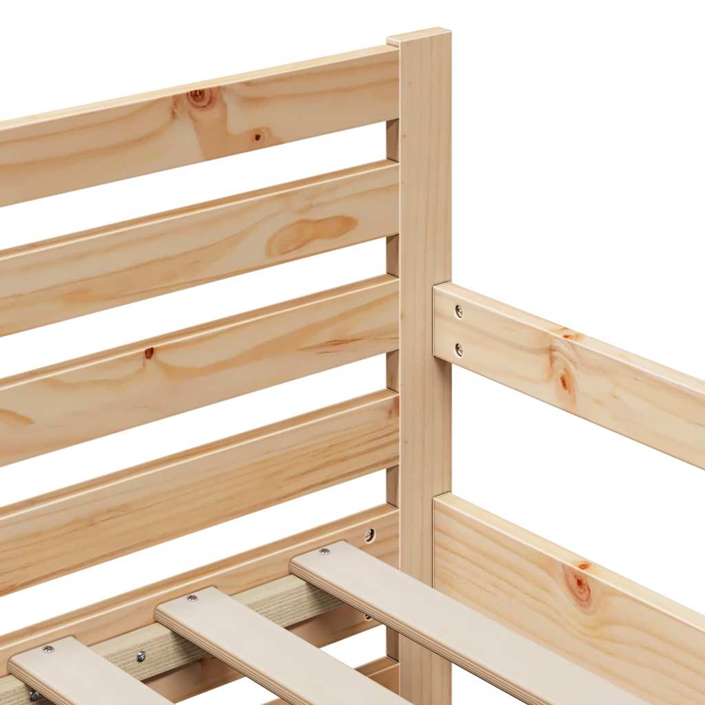 vidaXL Ramka łóżka Brązowy 80 x 200 cm Materiał drewnopochodny
