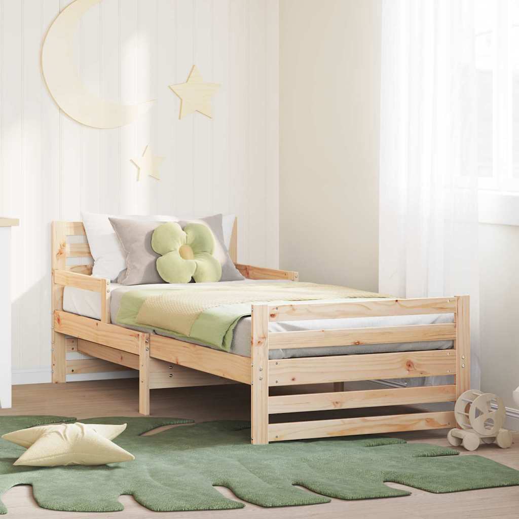 vidaXL Ramka łóżka Brązowy 80 x 200 cm Materiał drewnopochodny