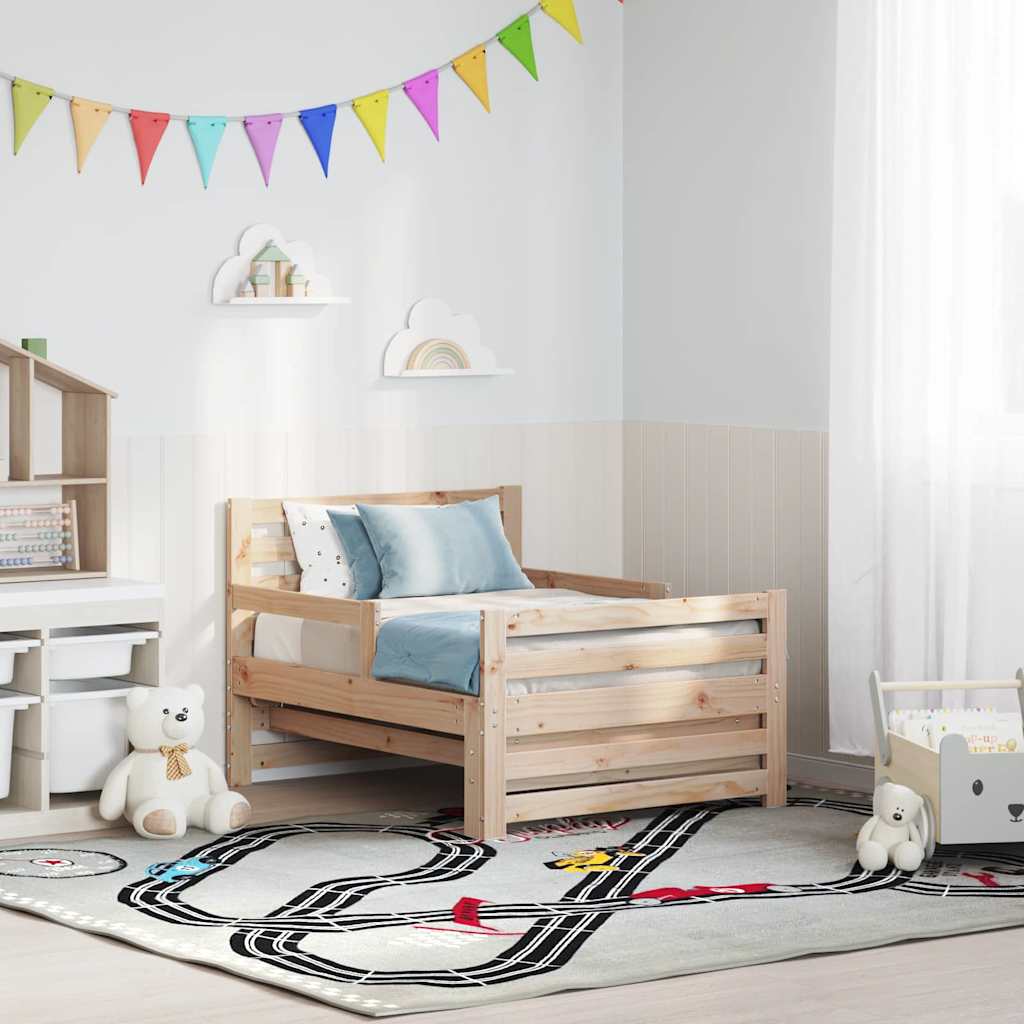 vidaXL Ramka łóżka Brązowy 80 x 200 cm Materiał drewnopochodny
