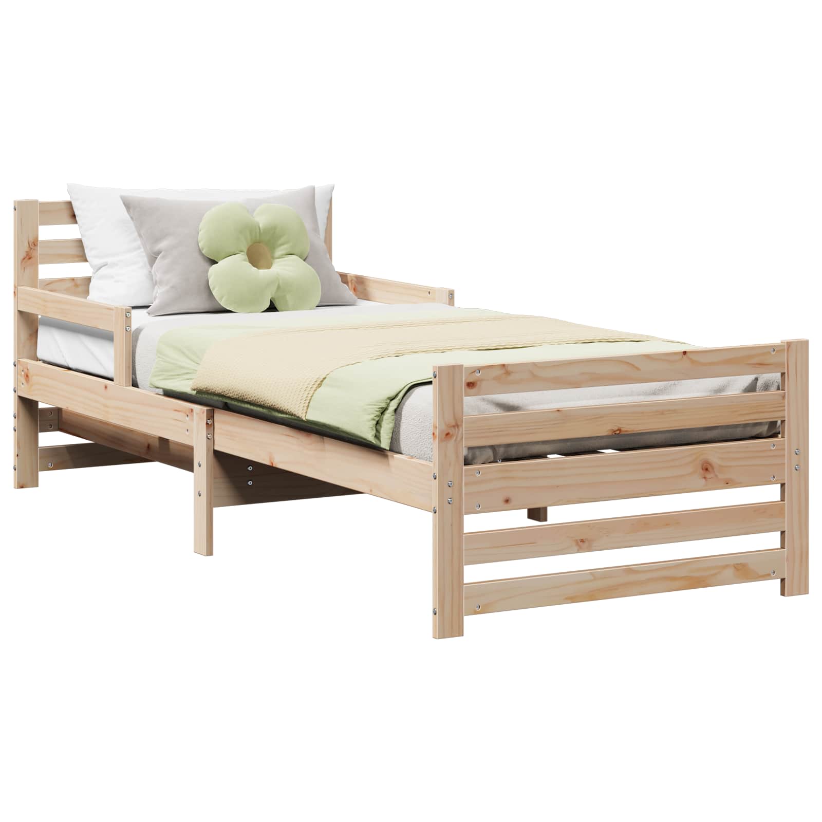 vidaXL Ramka łóżka Brązowy 80 x 200 cm Materiał drewnopochodny