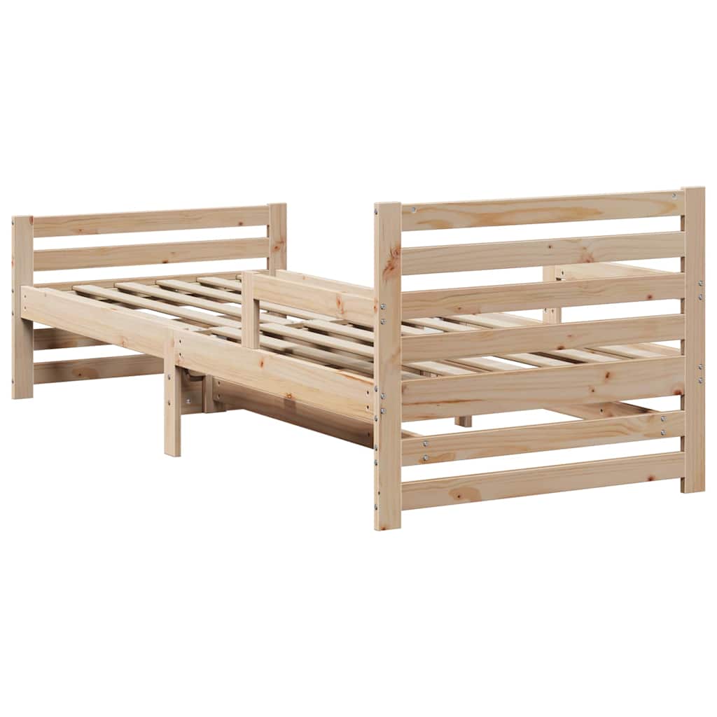 vidaXL Ramka łóżka Brązowy 80 x 200 cm Materiał drewnopochodny