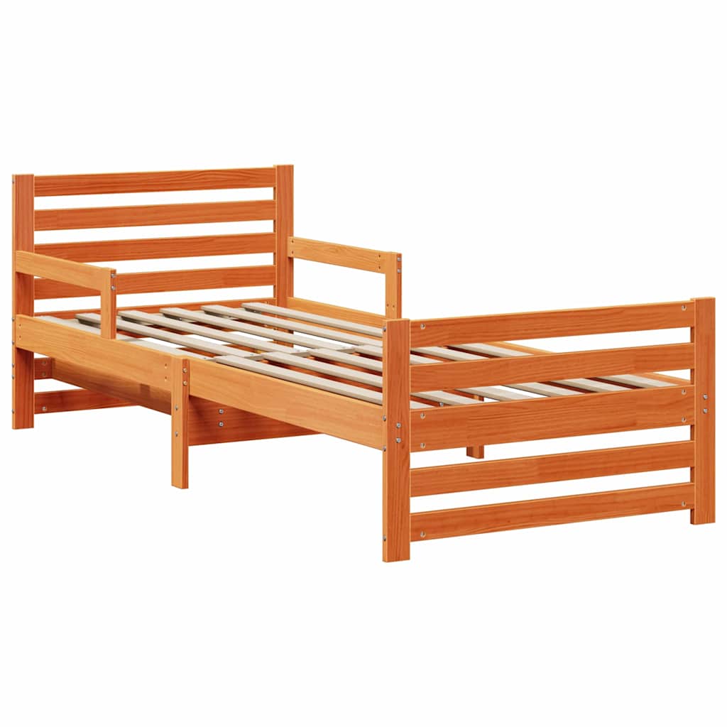 vidaXL Ramka łóżka Woskowy Brąz 80 x 200 cm Materiał drewnopochodny
