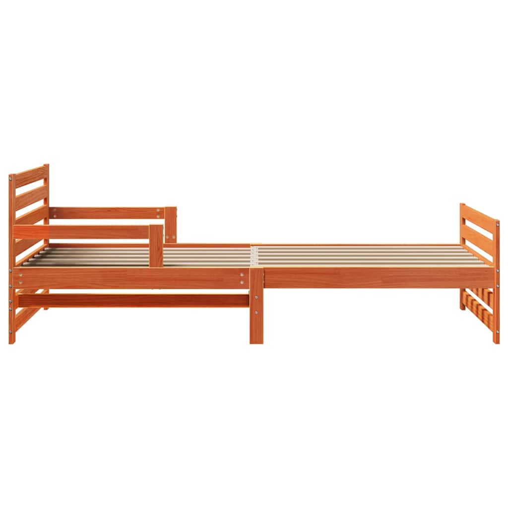 vidaXL Ramka łóżka Woskowy Brąz 80 x 200 cm Materiał drewnopochodny