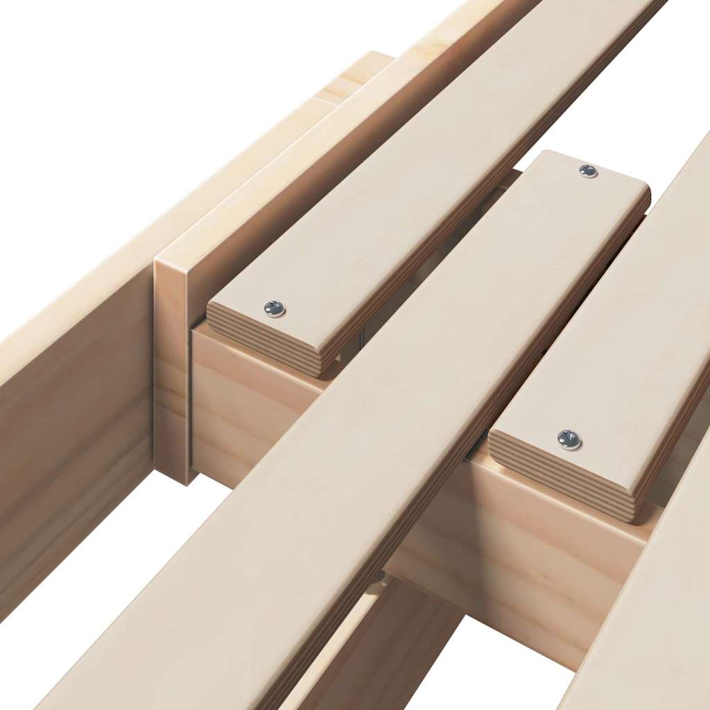 vidaXL Ramka łóżka Brązowy 80 x 200 cm Materiał drewnopochodny