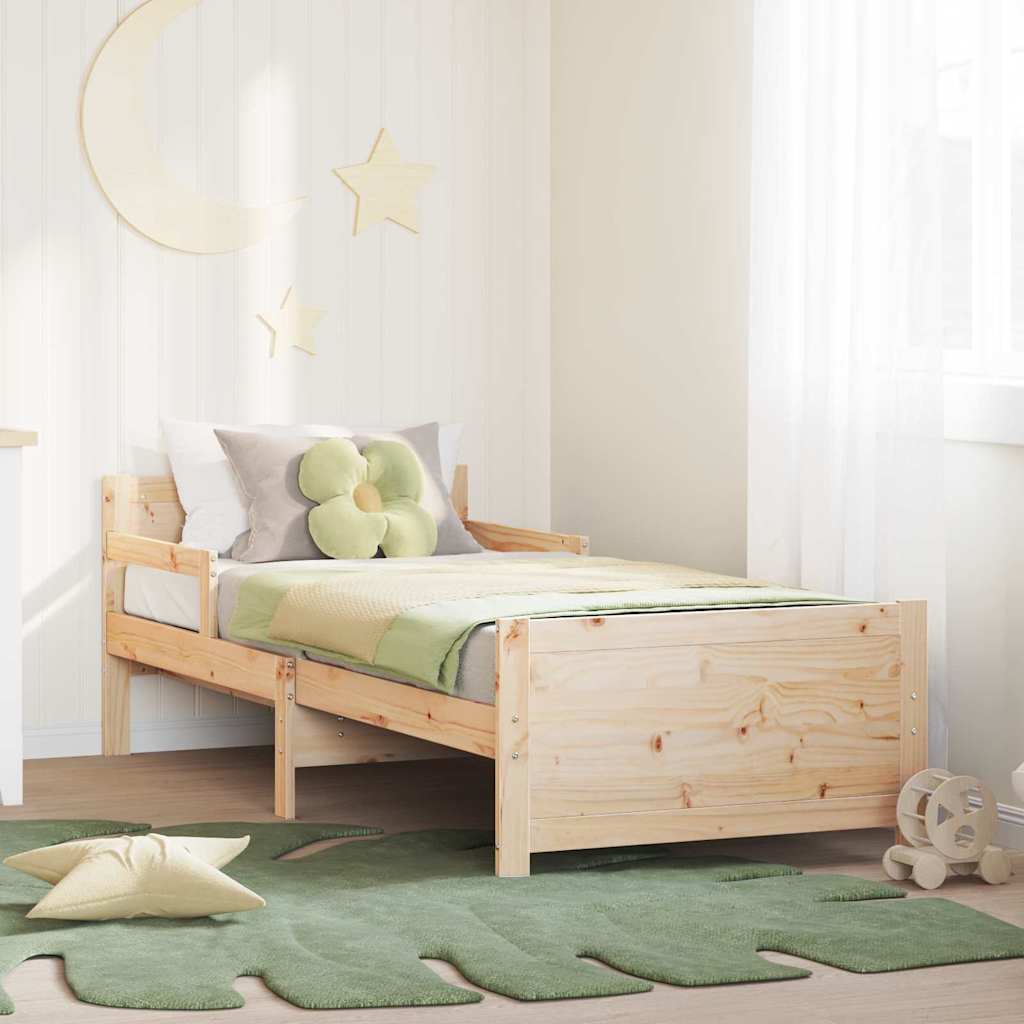 vidaXL Ramka łóżka Brązowy 80 x 200 cm Materiał drewnopochodny