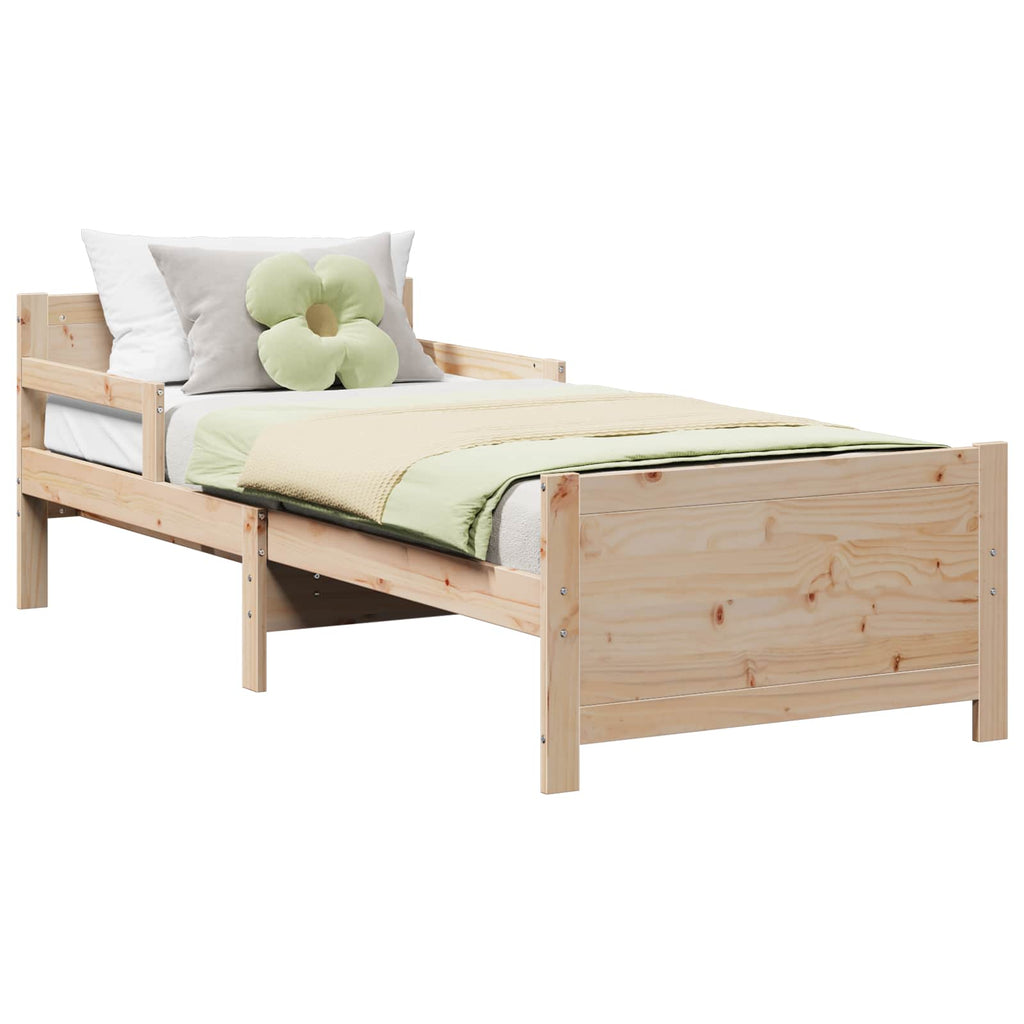 vidaXL Ramka łóżka Brązowy 80 x 200 cm Materiał drewnopochodny