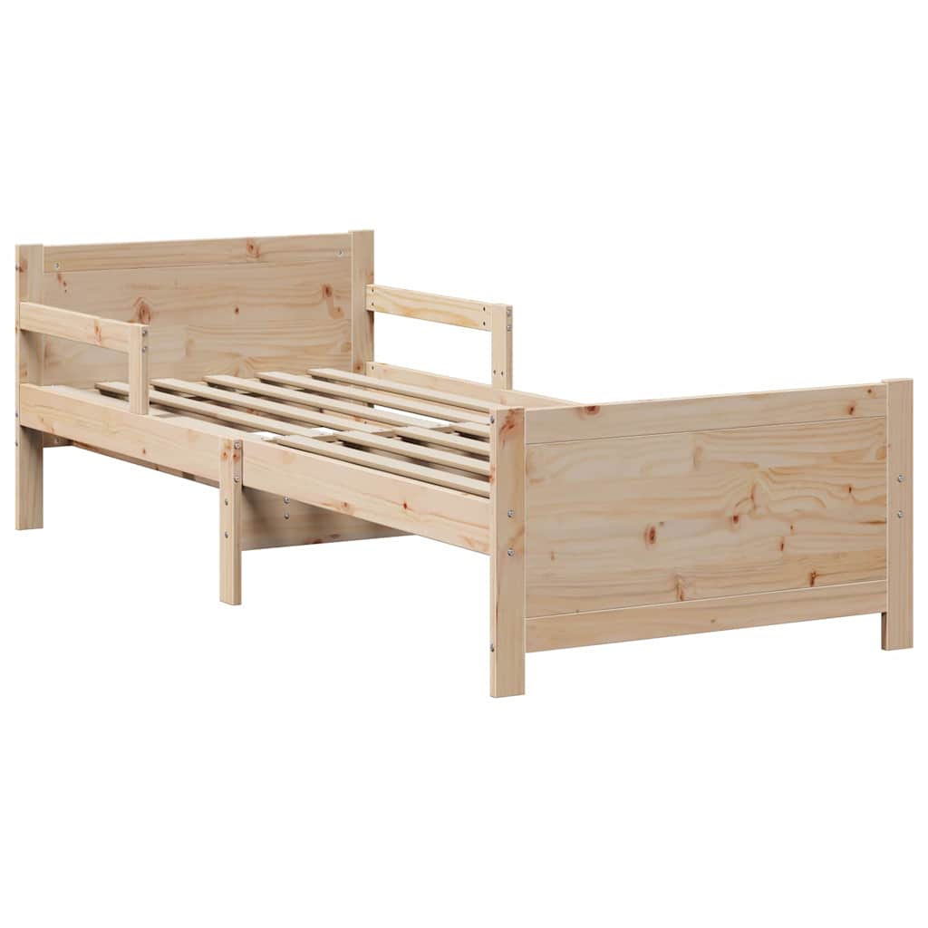 vidaXL Ramka łóżka Brązowy 80 x 200 cm Materiał drewnopochodny