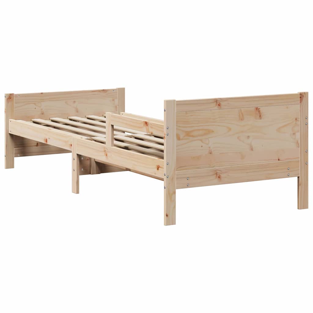 vidaXL Ramka łóżka Brązowy 80 x 200 cm Materiał drewnopochodny