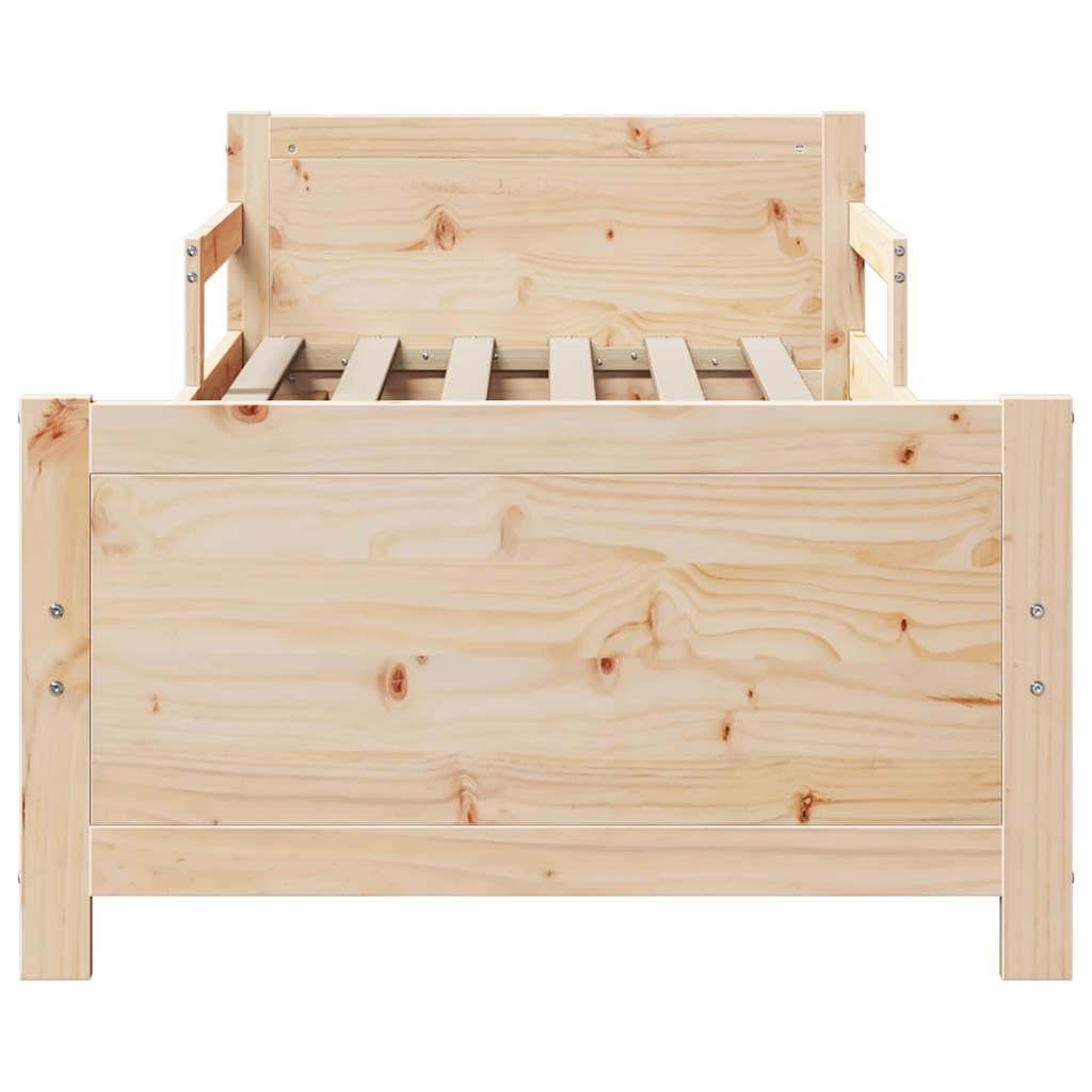 vidaXL Ramka łóżka Brązowy 80 x 200 cm Materiał drewnopochodny