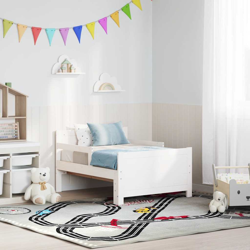 vidaXL Ramka łóżka Biały 80 x 200 cm Materiał drewnopochodny