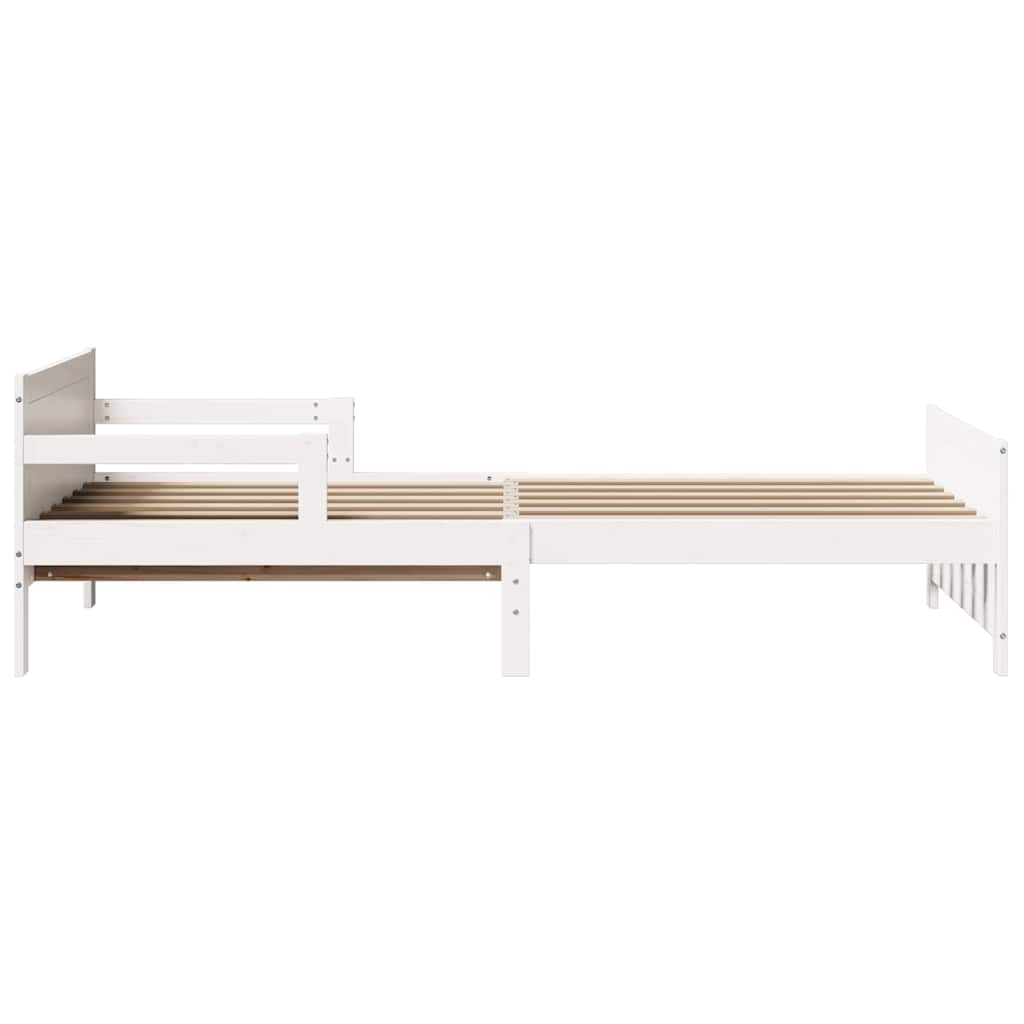vidaXL Ramka łóżka Biały 80 x 200 cm Materiał drewnopochodny