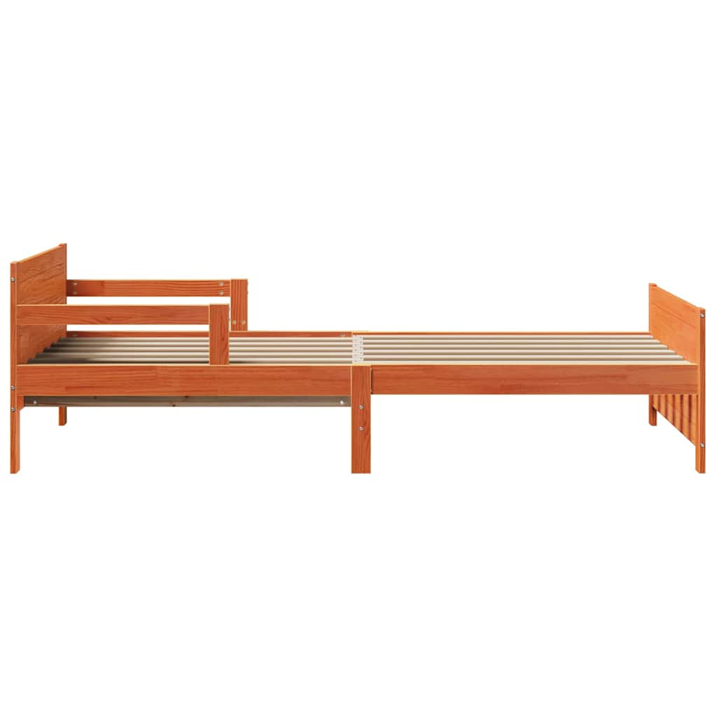 vidaXL Ramka łóżka Woskowy Brąz 80 x 200 cm Materiał drewnopochodny