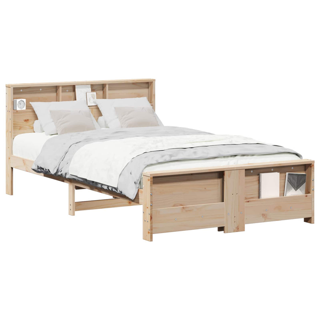 vidaXL Ramka łóżka Brązowy 120 x 200 cm Materiał drewnopochodny