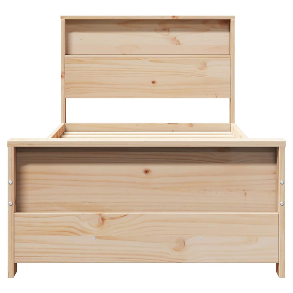 vidaXL Ramka łóżka Brązowy 100 x 200 cm Materiał drewnopochodny
