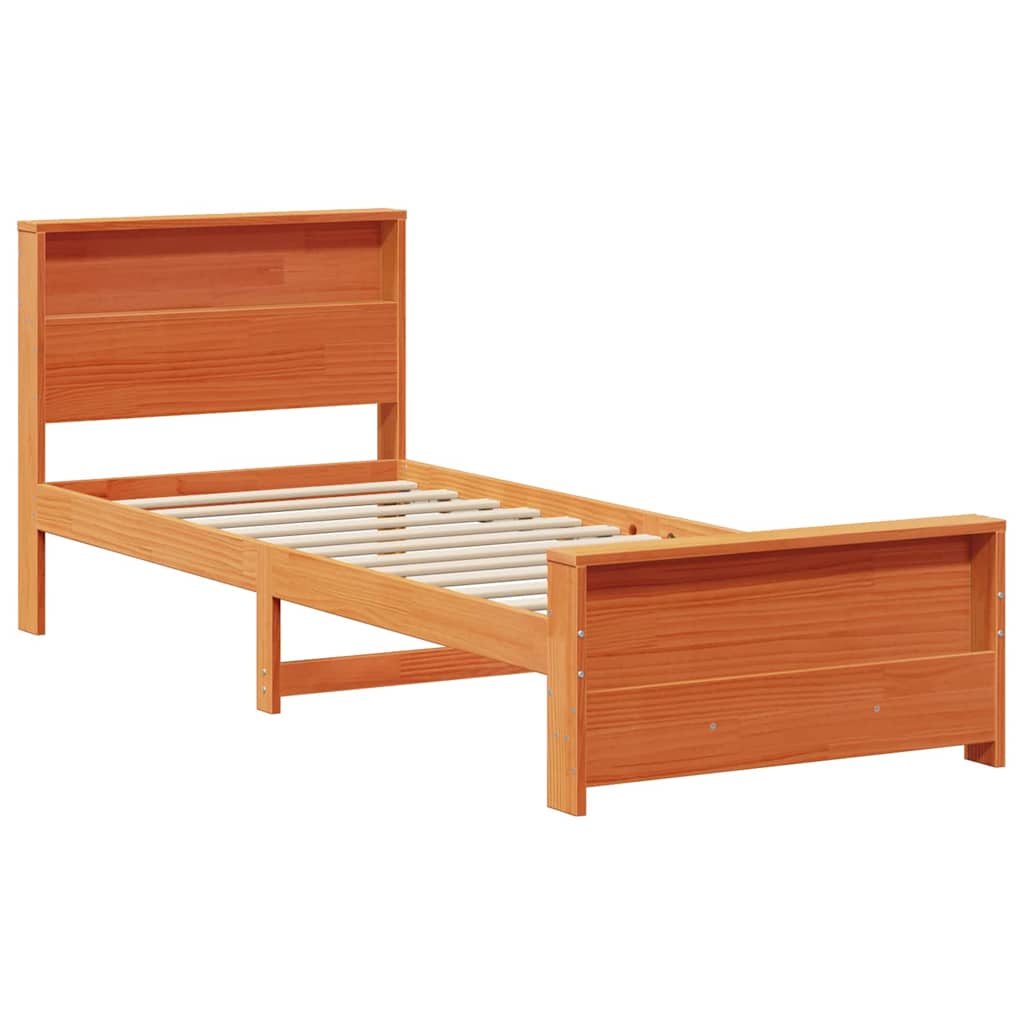 vidaXL Ramka łóżka Woskowy Brąz 100 x 200 cm Materiał drewnopochodny