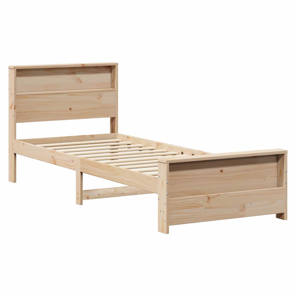 vidaXL Ramka łóżka Brązowy 90 x 200 cm Materiał drewnopochodny