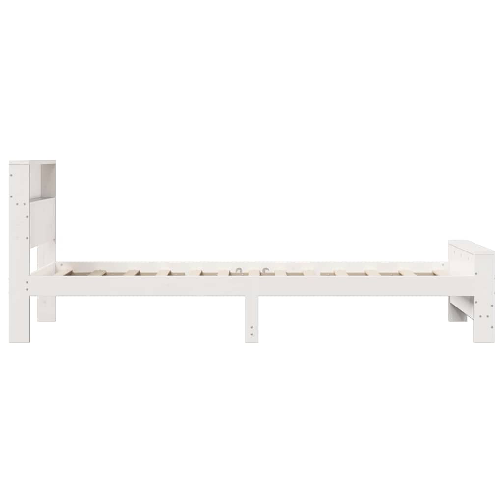 vidaXL Ramka łóżka Biały 80 x 200 cm Materiał drewnopochodny