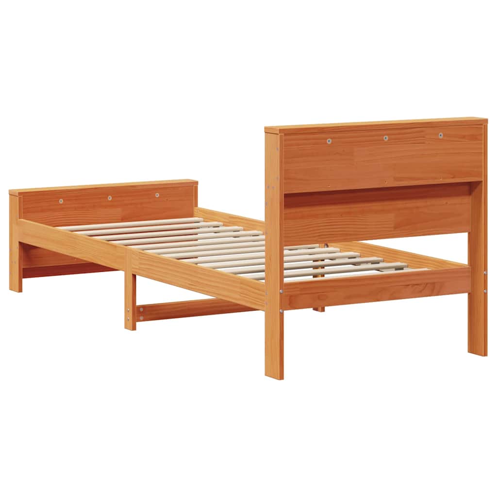 vidaXL Ramka łóżka Woskowy Brąz 80 x 200 cm Materiał drewnopochodny