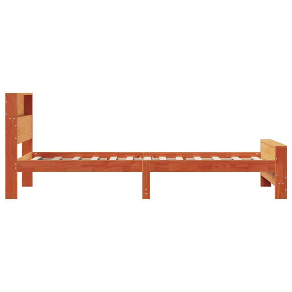 vidaXL Ramka łóżka Woskowy Brąz 90 x 190 cm Materiał drewnopochodny