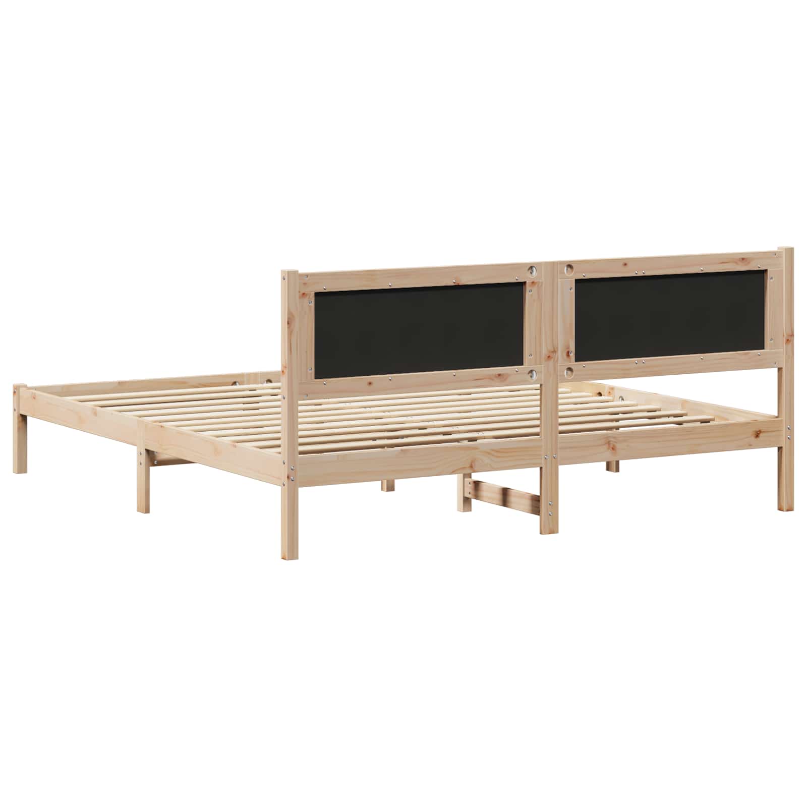 vidaXL Ramka łóżka Jasnoszary 180 x 200 cm Lite drewno sosnowe
