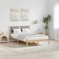 vidaXL Ramka łóżka Jasnoszary 120 x 190 cm Lite drewno sosnowe