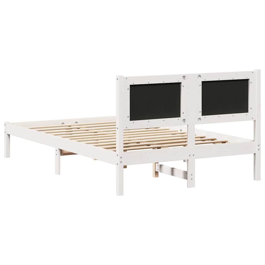 vidaXL Ramka łóżka Jasnoszary 120 x 190 cm Lite drewno sosnowe