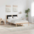 vidaXL Ramka łóżka Czarny 120 x 190 cm Lite drewno sosnowe
