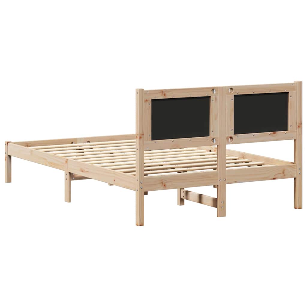 vidaXL Ramka łóżka z tapicerowanym wezgłowiem Jasnoszary 120 x 200 cm