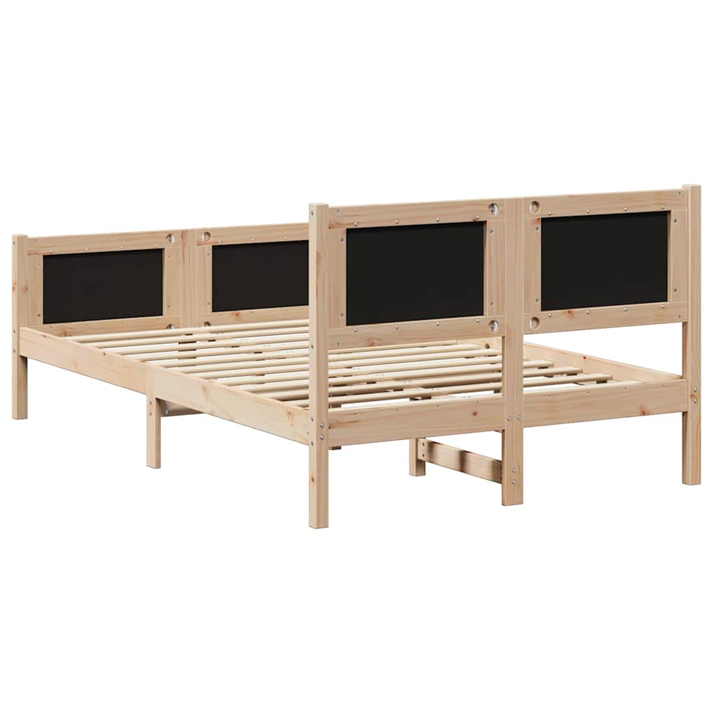 vidaXL Ramka łóżka Z zagłówkiem Ciemnoszary 120 x 190 cm tkanina
