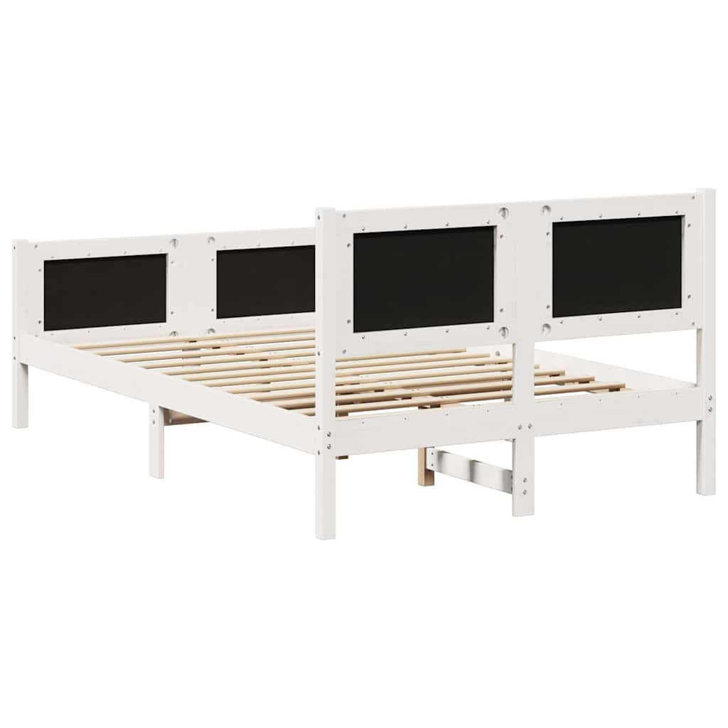 vidaXL Ramka łóżka Z zagłówkiem Jasnoszary 120 x 190 cm tkanina