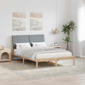 vidaXL Ramka łóżka Brązowy 135 x 190 cm Lite drewno sosnowe