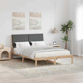 vidaXL Ramka łóżka Brązowy 135 x 190 cm Lite drewno sosnowe