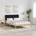 vidaXL Ramka łóżka Brązowy 135 x 190 cm Lite drewno sosnowe