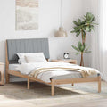 vidaXL Ramka łóżka Brązowy 100 x 200 cm Lite drewno sosnowe